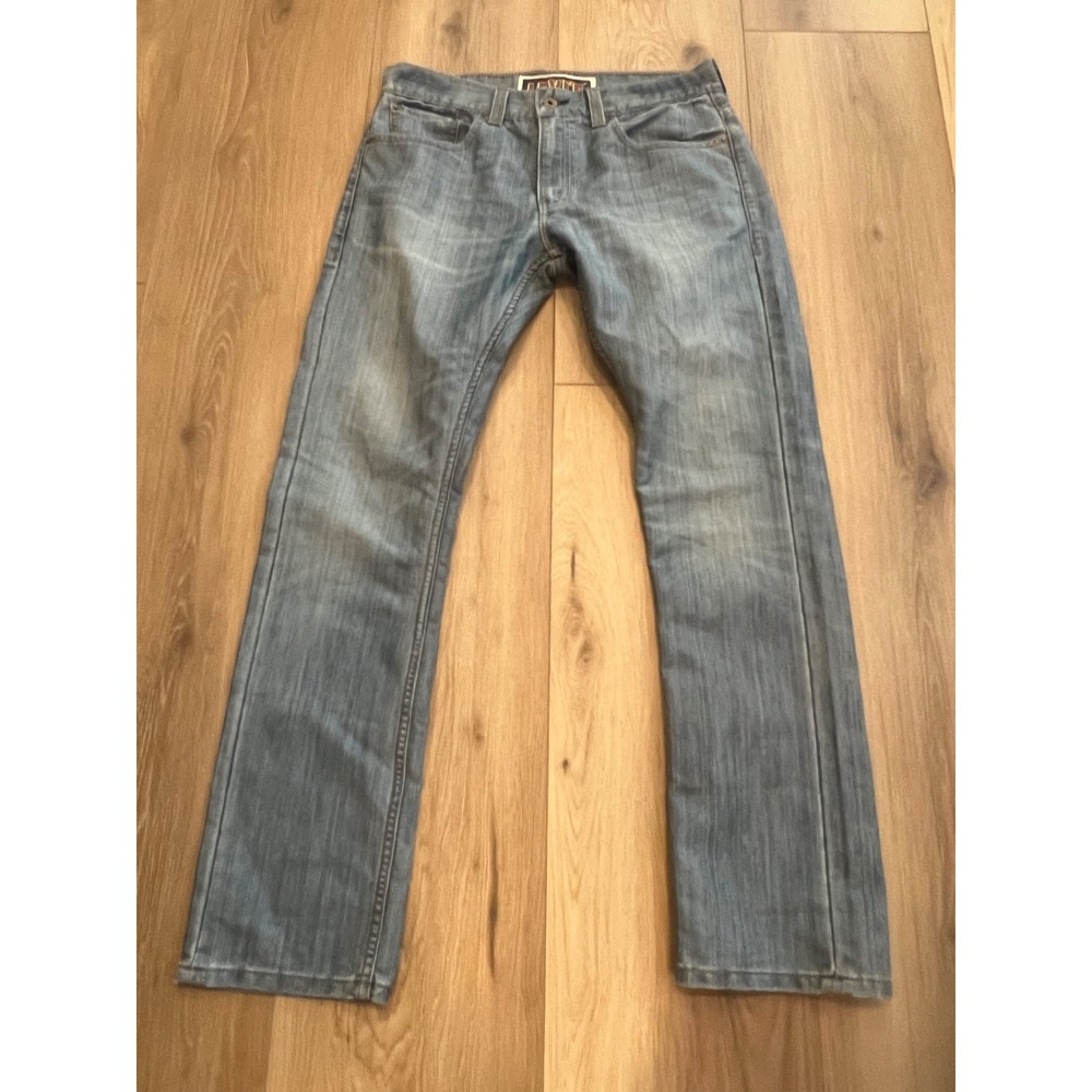 Levi's 511‎ Skinny Jeans Mens W33 L30 Blue Distressed Faded Wash Denim
